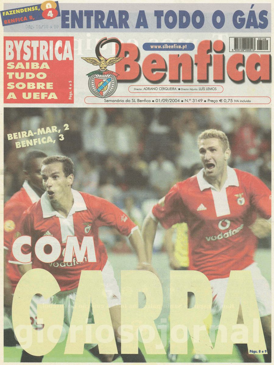 jornal o benfica 3149 2004-09-01